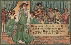 Drink to Me Only with Thine Eyes - To Celia by Ben Jonson Postcard