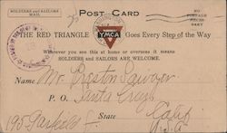 The Red Triangle YMCA Goes Every Step Of The Way Navy Postcard Postcard Postcard