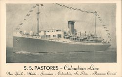 S.S. Pastores - Colombian Line Postcard