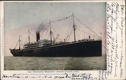 Steamship Minnesota, Seattle Oriental Liner Postcard