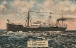 S.S. Wilhelmina 13,500 tons Steamers Postcard Postcard Postcard