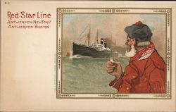 Red Star Line Antwerpen-New York Antwerpen-Boston Postcard