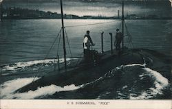 U.S. Submarine "Pike" Postcard