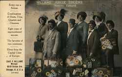 Williams Jubilee Singers touring Europe. Black Americana Postcard Postcard Postcard