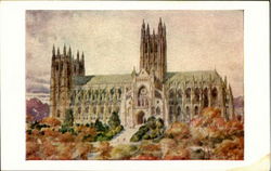 Washington Cathedral Mount Saint Alban District Of Columbia Washington DC Postcard Postcard