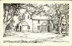 The Old Trappe Church Postcard