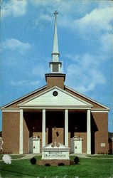 Brodway Baptist Church - "Sand Spring's First Southern Baptist Church" Postcard