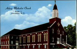 Asbury Methodist Church Lincolnton, NC Postcard Postcard