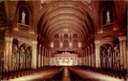 National Shrine Of Our Lady Of Victory Basilica Lackawanna 18, Newyork General View From Front Of Church Postcard