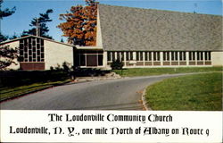 The Loundonville Community Church, One Mile North Of Albany On Route9 Postcard