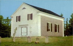 Old Indian Church Cape Cod, MA Postcard Postcard