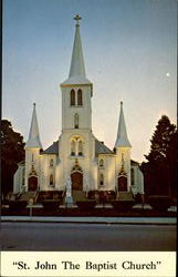 St. John The Baptist Church (Dedicated in 1874) Postcard