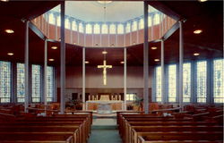 Interior of the Blessed Sacrament Church Postcard