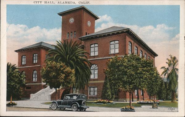 City Hall Alameda, CA Postcard