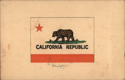 California State Flag. On reverse, pass to admit someone to State Senate session, 1937 Sacramento, CA Trade Card Trade Card Trade Card