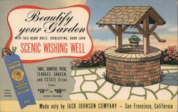 Scenic Wishing Well made by Jack Johnson Company Postcard