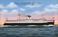 Pere Marquette Railway - The Railroad that Crosses Lake Michigan Postcard