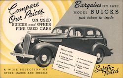 Bargains On Late Model Buicks Postcard