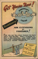 Fisherman's Friend Arm Extensions Postcard