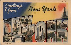 Greetings From New York, New York Postcard Postcard Postcard