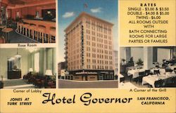 Hotel Governor San Francisco, CA Postcard Postcard Postcard