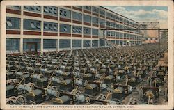 Ford Motor Company - 1,000 Chassis, a Day's Output Detroit, MI Postcard Postcard Postcard