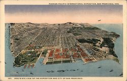 Bird's Eye View of the Exposition and City of San Francisco Postcard