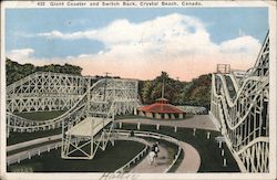 Giant Coaster and Swith Back Postcard