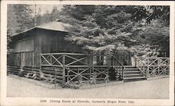 Dining Room at Rionido, formerly Eagle Nest Postcard