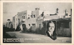 The Herbert Hoover Home, Stanford University Postcard