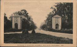 Entrance to Stanford University Palo Alto, CA Postcard Postcard Postcard