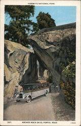 Arched Rock on El Portal Road - Yosemite National Park Postcard