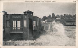 Storm Scene, Venitian Court Capitola, CA Postcard Postcard Postcard