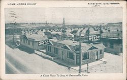 Home Motor Court Postcard