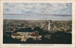 University of California and San Francisco Bay Postcard