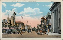 University Avenue Palo Alto, CA Postcard Postcard Postcard