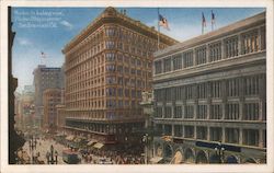 Market Street Looking West, Phelan Building in Center Postcard