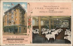 Hotel St. Nicholas San Francisco, CA Postcard Postcard Postcard