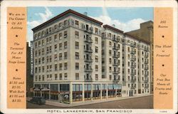 Hotel Lankershim San Francisco, CA Postcard Postcard Postcard