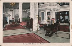 Lobby of the Clift Hotel San Francisco, CA Postcard Postcard Postcard