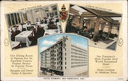 Hotel Stewarrt, San Francisco's Most Popular And World Renowned Hotel California Postcard Postcard Postcard