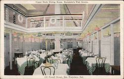 Upper Deck Dining Room, Bernstein's Fish Grotto Postcard