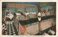 Sun Deck at Bernstein's Fish Grotto Postcard