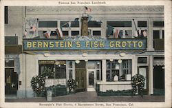 Bernstein's Fish Grotto - Sacramento Street Postcard