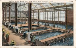 Interior, Sutro Baths, Near Cliff House Postcard