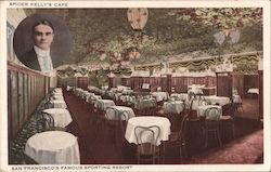 Spider Kelly's Cafe, San Francisco's Famous Sporting Resort High Class Entertainers 104 Mason Street at Eddy California Postcard Postcard