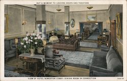 View of Hotel Somerton Lobby Dining Room in Connection But a Moment to Leading Shops and Theaters 440 Geary St. San Francisco, C Postcard