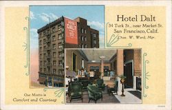 Hotel Dalt San Francisco, CA Postcard Postcard Postcard