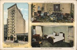 Hotel President San Francisco, CA Postcard Postcard Postcard