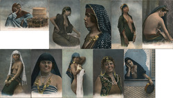 Lot of 10: Arab Women Risque & Nude Postcard Postcard Postcard